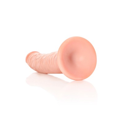 RealRock - Cienkie realistyczne dildo z przyssawką 20,5 cm